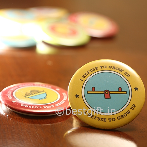 Order Quirky badgesfrom Oye Happy